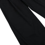 Button‑Fly Pleated Wide Leg Trousers