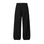 Striped Corduroy Patchwork Relaxed Fit Multi-Pocket Utility Cargo Pants