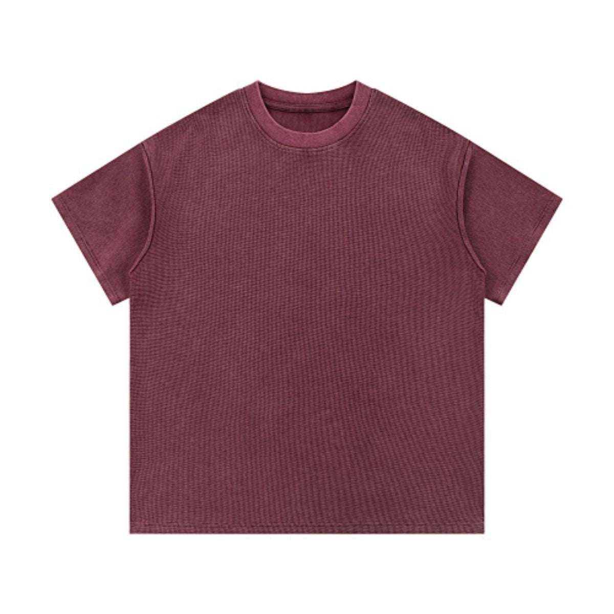 340G Vintage Wash Waffle Knit Relaxed Fit T-Shirt