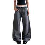 Retro Loose-Fit Straight-Leg Wide Leg Casual Pants