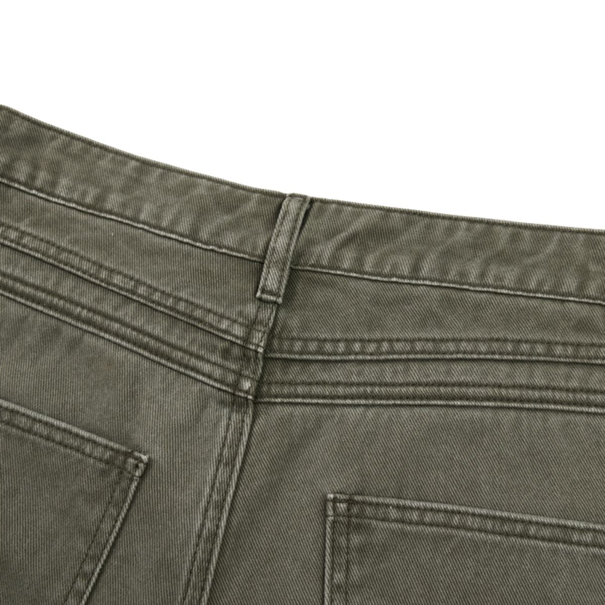 Vintage Washed Curved‑Seam Baggy Wide‑Leg Trousers