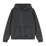 Cotton Heavyweight Washed Distressed Terry Hoodie