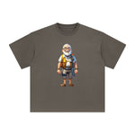 Grandpa Diving Comic Graphic Tee-INNBLAC Fashion Apparel