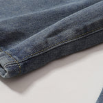 Built In Belt Mid Waist Denim Shorts