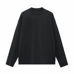 Solid Long-Sleeve Cotton T-Shirt 270gsm