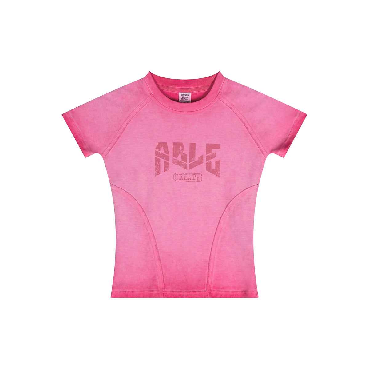 Frayed Edge Gradient Graphic Tee-INNBLAC Fashion Apparel