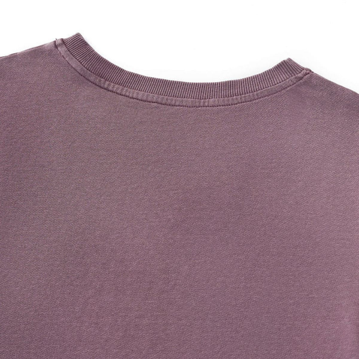 Washed Distressed Kanjha‑Su Seam‑Spliced Crew Neck Sweatshirt