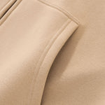 Old‑Money Boxy Fleece‑Lined Zip‑Up Hoodie
