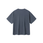 Camiseta destructiva de peso pesado con borde crudo de 10 oz