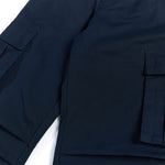 Deconstructed Pleated Premium Solid Relaxed Cargo Pants