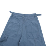Printed Adjustable Waist Cargo Wide‑Leg Pants