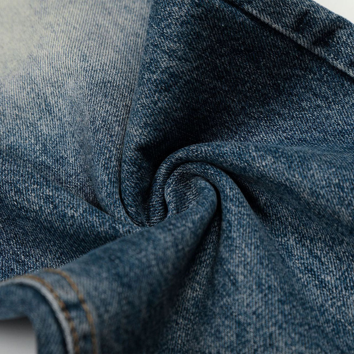 High Waist Wide Leg Distressed Faded Jeans