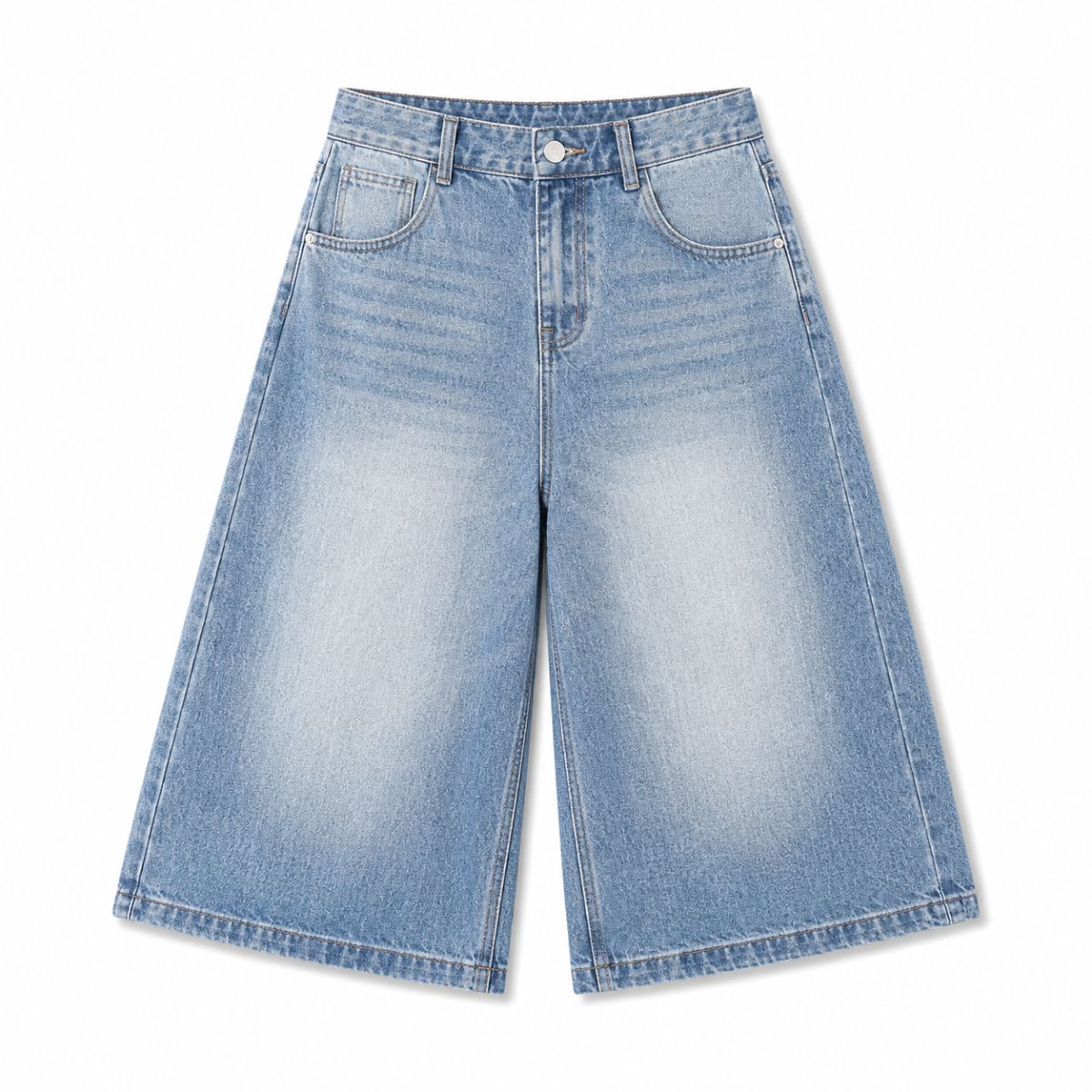Bermudas con lavado vintage y salpicaduras de tinta