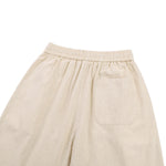 Solid Tint Linen-Blend Barrel Pants