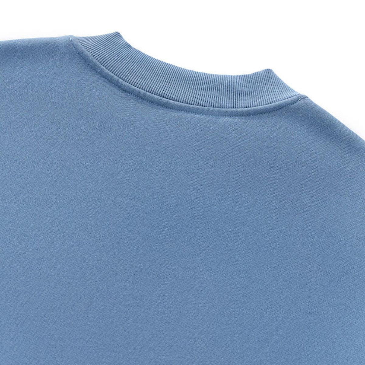 Washed Overdye Half‑Zip Metal Zipper Crew Neck Sweatshirt