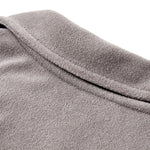 Retro Terry Cloth Polo Collar Sweatshirt