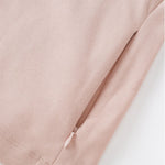Soft and cozy knitted turtleneck slip sleeves fitted waist short women's jacket