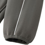 Boxy Contrast Webbing High Neck Face‑Cover Hoodie