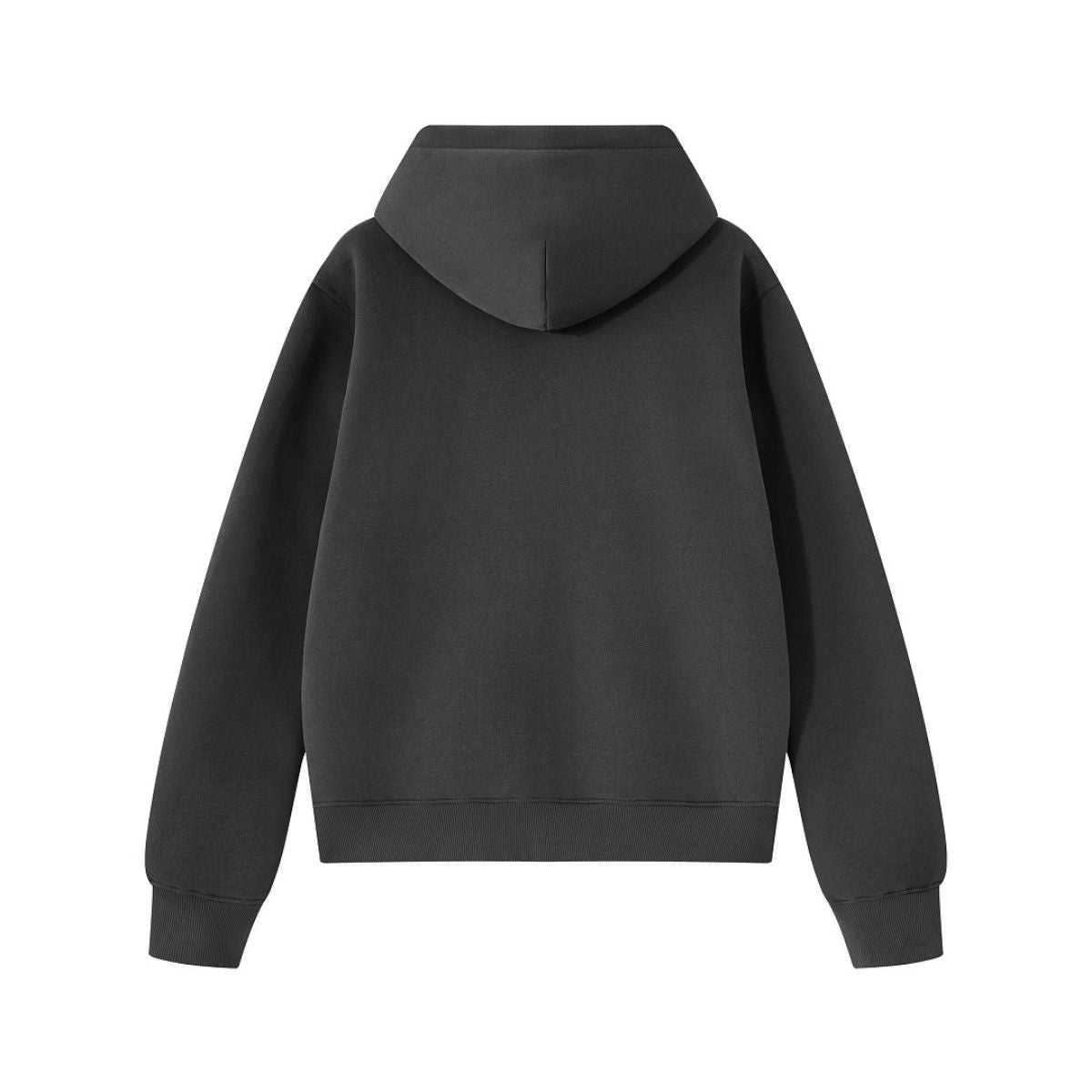 Fleece‑Lined Zip Up Vintage Regular Fit Hoodie