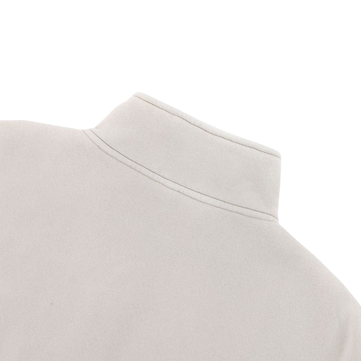 Heavyweight Washed Fleece Stand Collar Zip Sweatshirt
