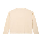 260G Waffle Knit Boxy Long Sleeve Tee