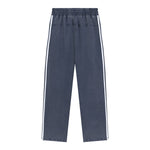 Contrast Side-Stripe Cotton Sweatpants