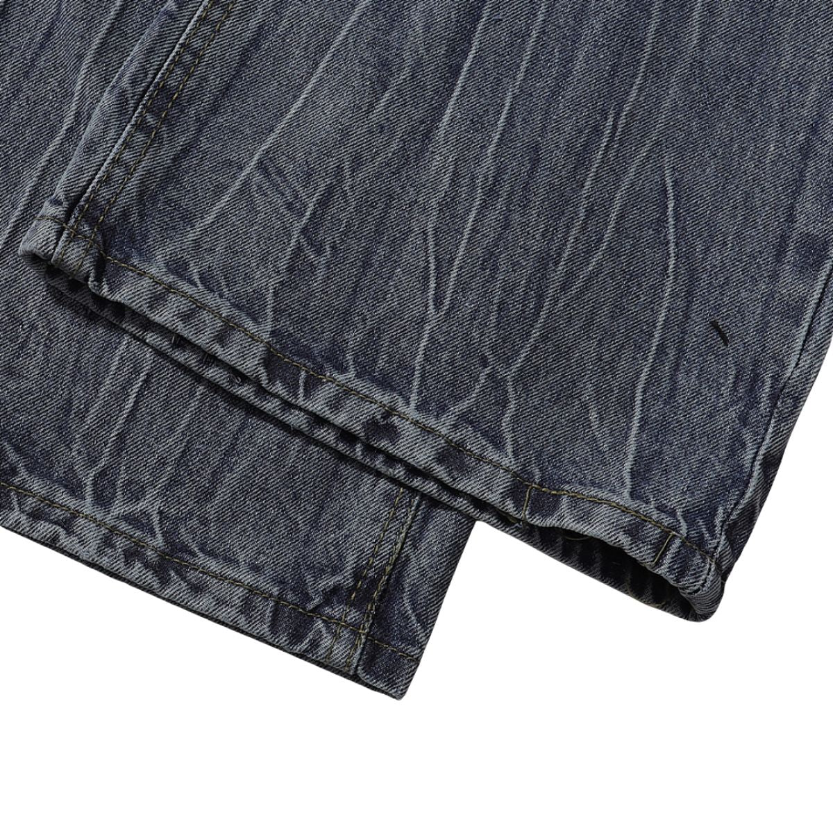 Vintage Whiskered Straight Leg Jeans