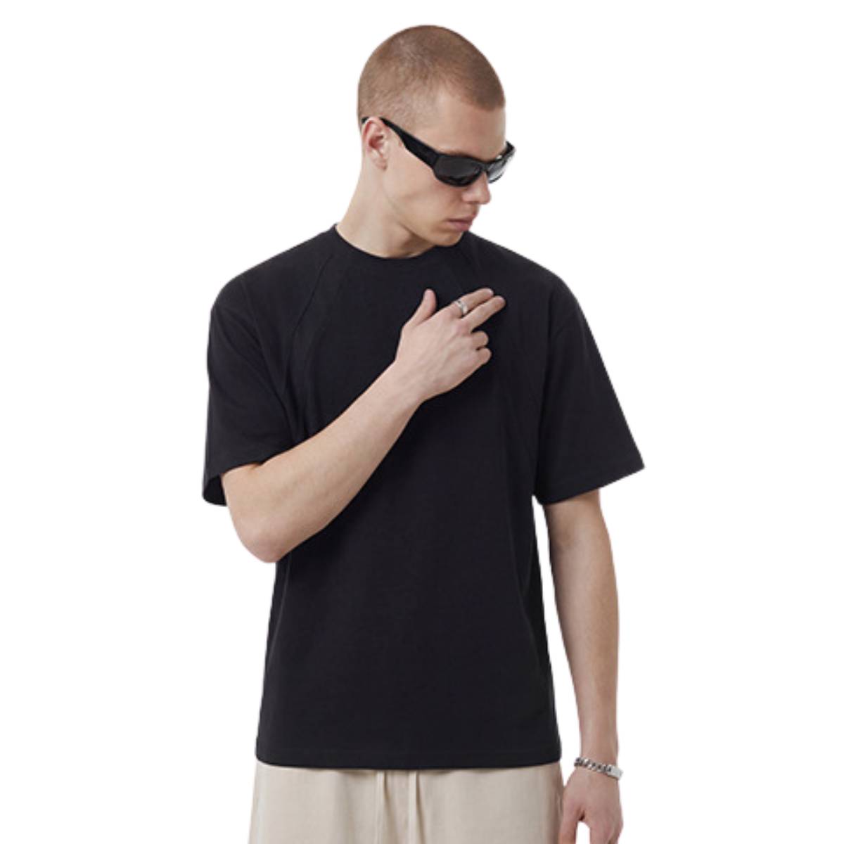 Camiseta desteñida con lavado a la piedra de 7.5 oz