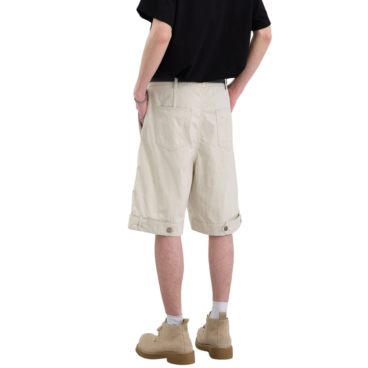 Streetwear Cargo Straight Bermuda Shorts