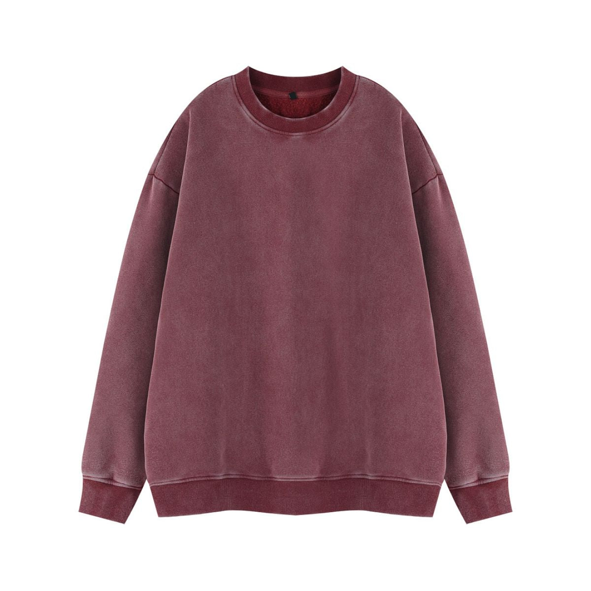 Heavyweight Fleece Washed Vintage Crew Neck Sweatshirt