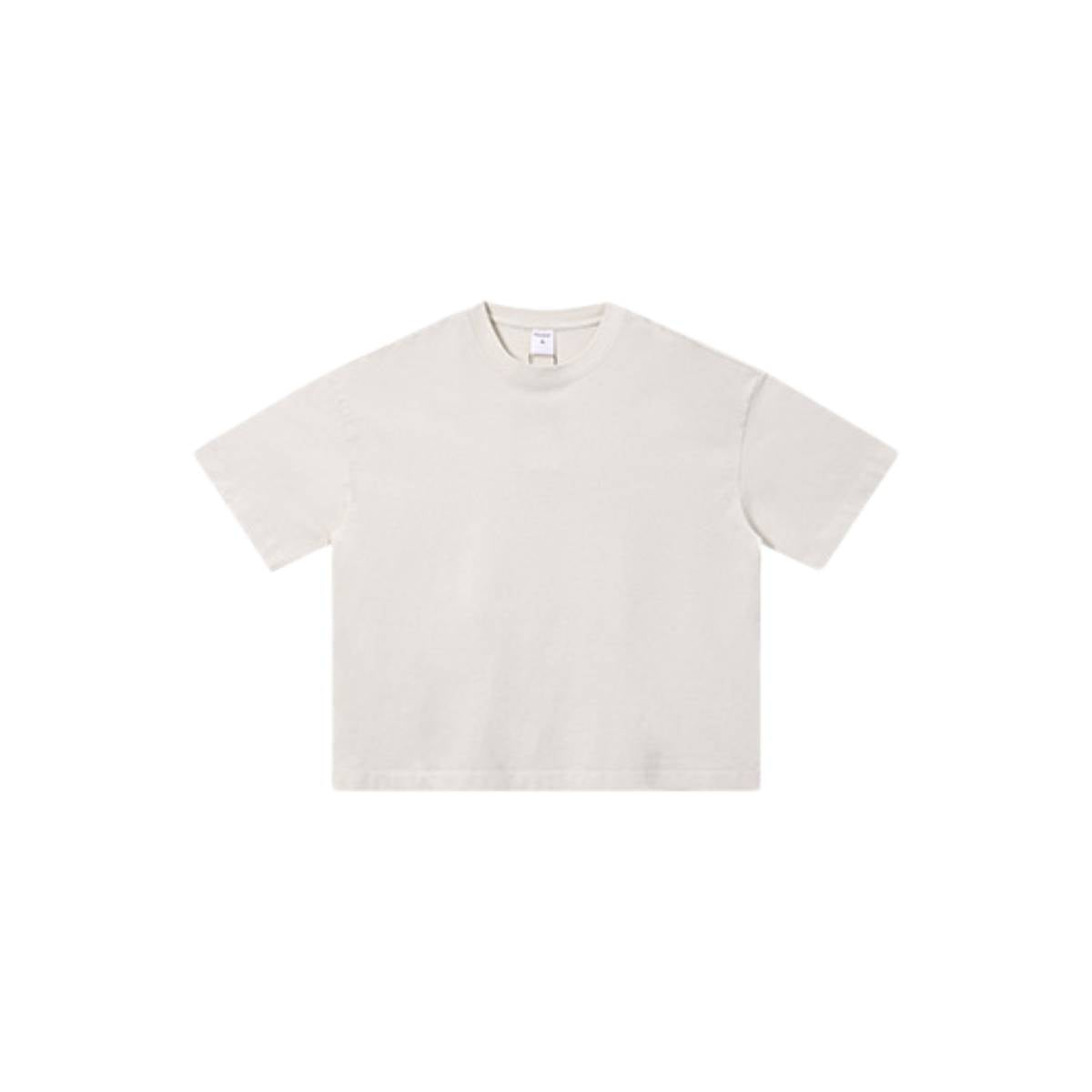 Camiseta destructiva de peso pesado con borde crudo de 10 oz