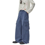 Washed Cargo Pants With Pocket‑in‑Pocket Structure