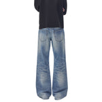 Whiskering Process Vintage Denim