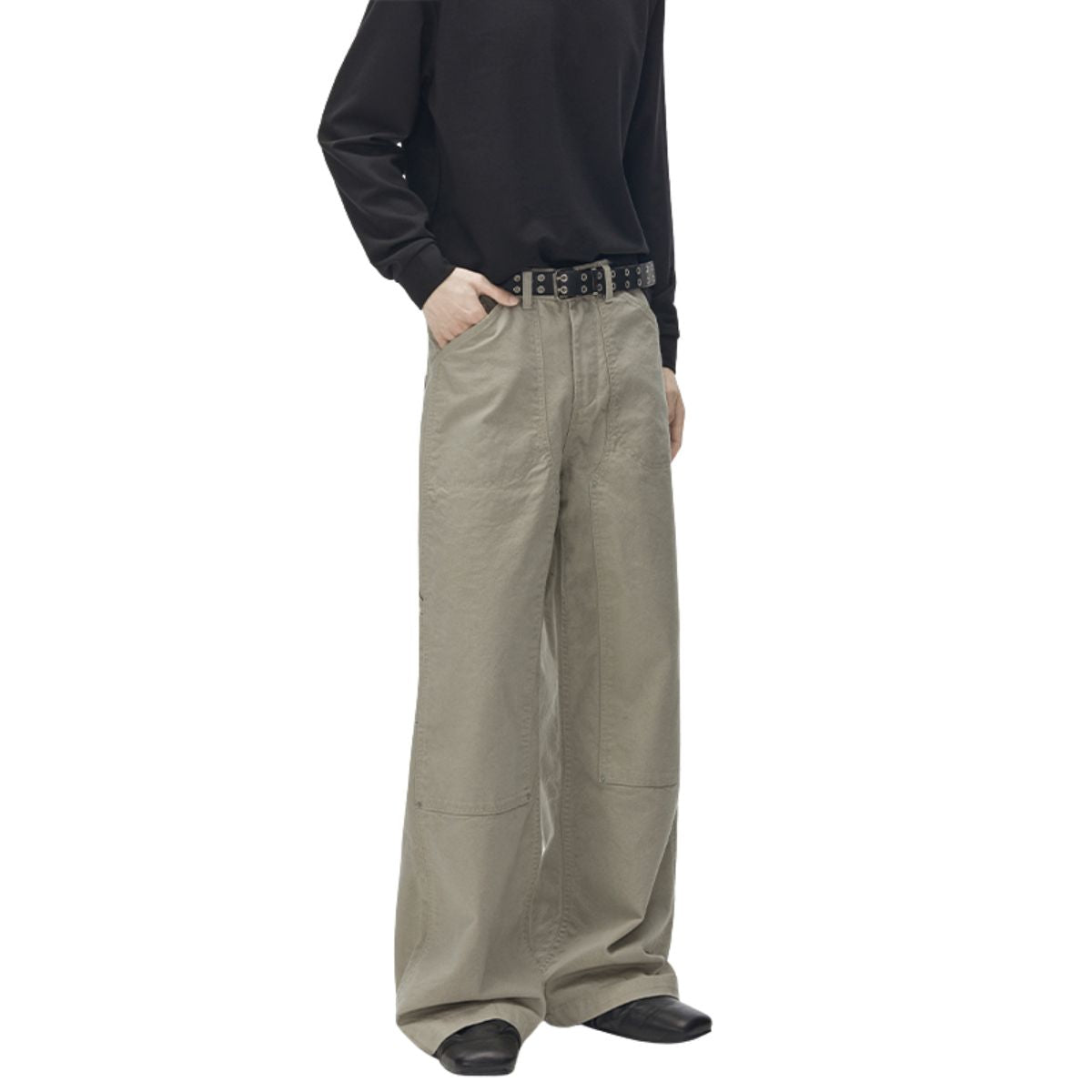 Heavy‑Weight Pearl‑Weave Twill Carpenter Work Pants