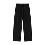 Heavyweight Cotton Washed Distressed Terry Wide‑Leg Pants
