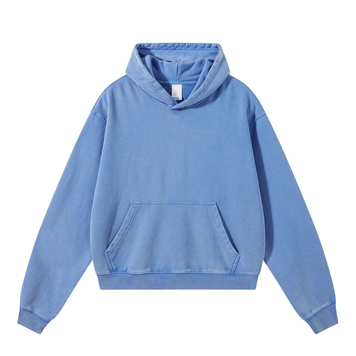Snow Wash Vintage Distressed Ripped Hoodie