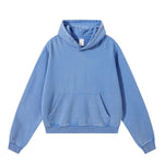 Snow Wash Vintage Distressed Ripped Hoodie
