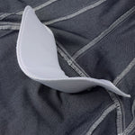 Falda vaquera con bordado de perlas y lavado vintage