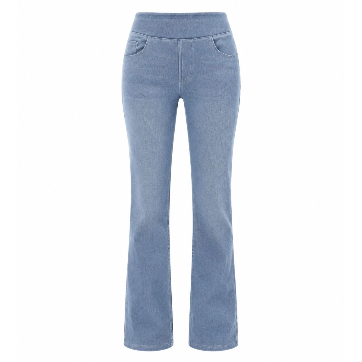 Vintage Washed High Waist Straight Leg Jeans