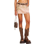 Women's Camouflage Print Mini Skirt