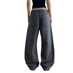 Retro Loose-Fit Straight-Leg Wide Leg Casual Pants