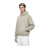 Vintage Fleece‑Lined Oversized Curved Sleeve Hoodie