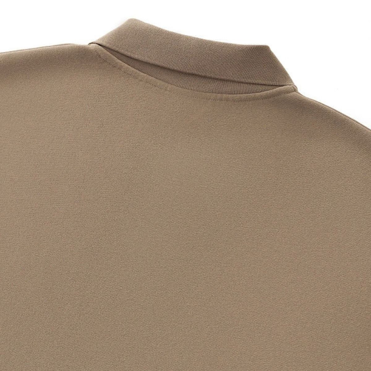 Old Money Cropped Polo Collar Fleece Sweatshirt