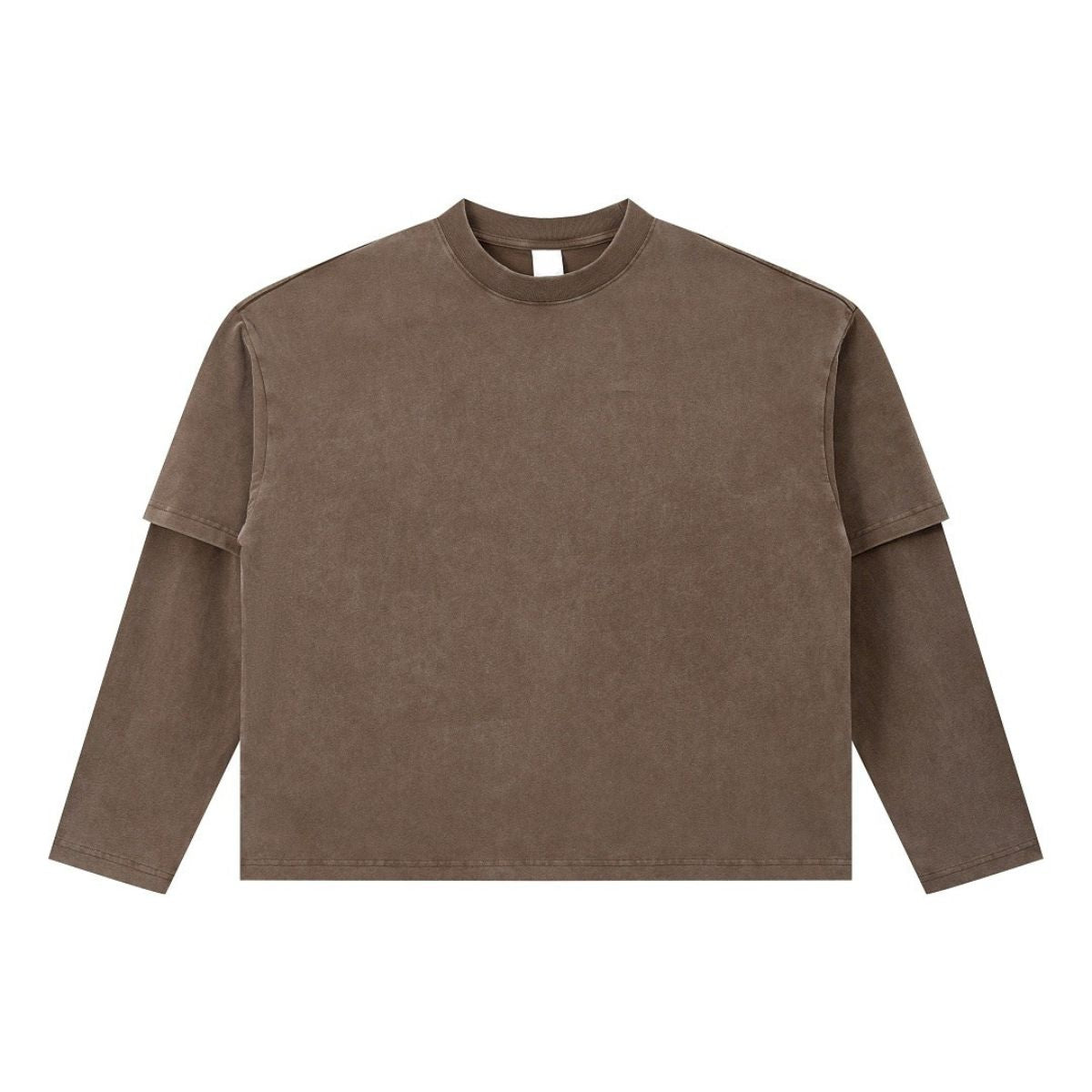 Vintage Snow‑Washed Relaxed Long Sleeve T‑Shirt