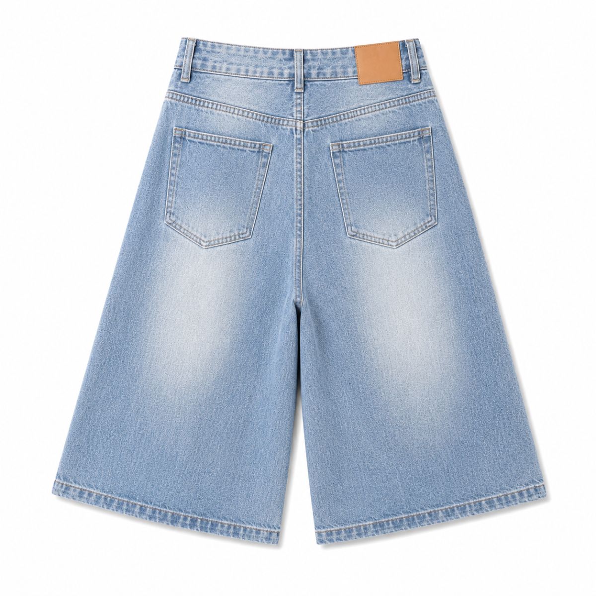 Bermudas con lavado vintage y salpicaduras de tinta