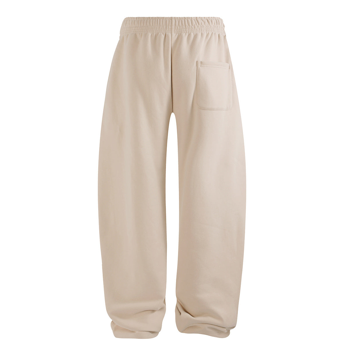 Elastic Drawstring Waist Fleece Jogger Pants