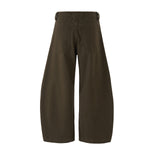 Loose Fit Straight Leg Patchwork Casual Comfort Pants