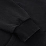 Black Stone Wash Sweatshirt Cardigan