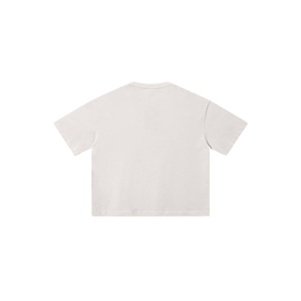 Camiseta destructiva de peso pesado con borde crudo de 10 oz