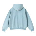 Washed Kangaroo Pocket Fleece Hoodie